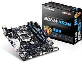 تصویر مادربرد گیگابایت GA-B85M-DS3H motherboard gigabyte GA-B85M-DS3H