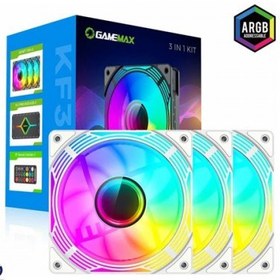 تصویر فن کیس گیم مکس مدل KF300 RGB 