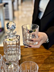 تصویر ست تنگ و نیم لیوان کریستال بوهمیا 