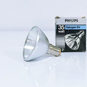 تصویر لامپ هالوژن کاسه ای 14 ولت 35 وات سوزنی فیلیپس Philips 14V 35W halogen bulb with needle