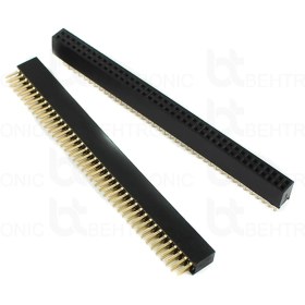 تصویر پین هدر مادگی صاف 2X40 Female Pin Header