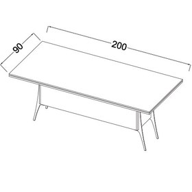تصویر میز کنفرانس اداری پیوت مجاهد چوب۲۰۰ 