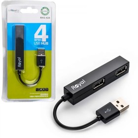 تصویر هاب 4 پورت USB2.0 Royal RH2-428 