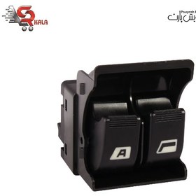 تصویر کلید شیشه بالابر پژو 405 SLX (دو پل آتو - سفید یخی) برند پویش پارت 