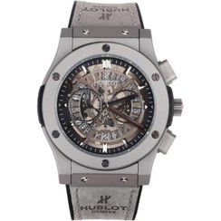 تصویر ساعت مچی هابلوت مردانه سه موتوره سیلور مشکی Hublot-3118-G 