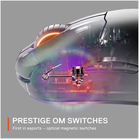 تصویر ماوس گیمینگ بی‌سیم استیل سریز مدل PRIME SteelSeries PRIME Wireless Precision ESports Gaming Mouse | M-00030