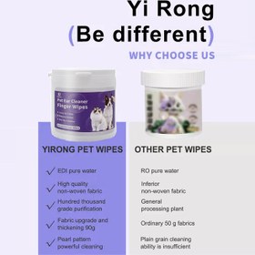 تصویر دستمال مرطوب انگشتی گوش حیوانات خانگی 