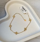 تصویر دستبند طلا طرح ونکلیف کد B045 