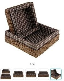 تصویر سبد نان وسبزی حصیری 