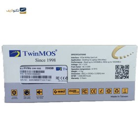 تصویر هارد اس اس دی اینترنال توین موس مدل NVMe M.2 2280 PCIE ظرفیت 256 گیگابایت TwinMOS NVMe M.2 2280 PCIE SSD 256GB