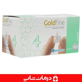 تصویر سرسوزن قلم تزریق انسولین گلد فاین GoldFine 4 