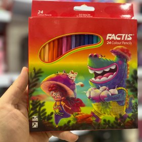 تصویر مدادرنگی ۲۴ رنگ فلزی فکتیس 