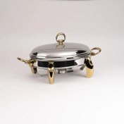 تصویر سوفله خوری بیضی متوسط MGS مدل 3106 طلایی 