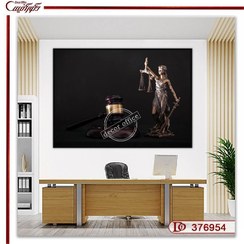 تصویر تابلو دیواری طرح مجسمه عدالت و حقوقی R376954 