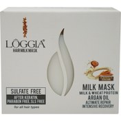 تصویر ماسک شیر مو لوجیا حجم 500 میلی لیتر ا Loggia Hair Milk Mask 500ml Loggia Hair Milk Mask 500ml