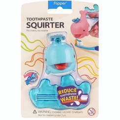 تصویر تیوپ خالی کن _ فلیپر (وال/آبی) - دولفین آبی TOOTHPASTE SQUIRTER