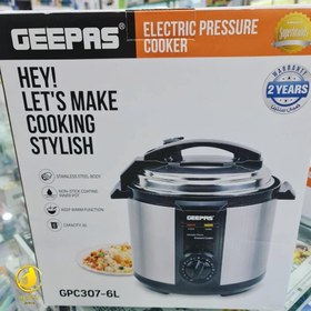 تصویر زودپز برقی جی پاس مدل GPC307-6L Geepas GPC307-6L Electric Pressure Cooker