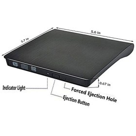 تصویر باکس تبدیل دی وی دی رایتر اینترنال به اکسترنال مدل 9.5 External 9.5 Optical Drive CD/DVD Player & Writer