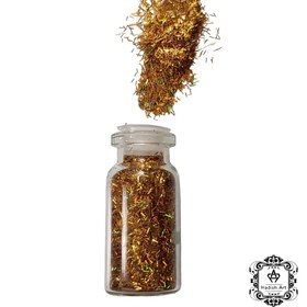 تصویر اکلیل ریشه ای طلایی هولوگرامی 