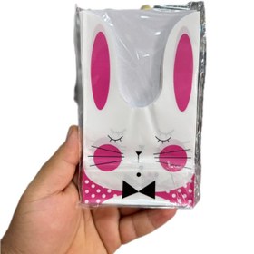 تصویر پلاستیک خرگوشی(عمده)طرحدار بسته 50 عددی 