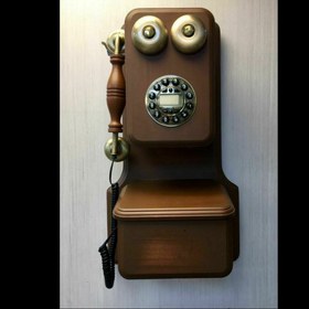 تصویر تلفن دیواری چوب کد: 5002 