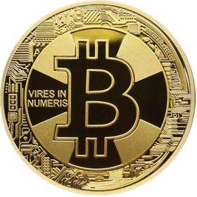 تصویر سکه طلایی بیت کوین - طرح 3 