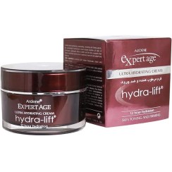 تصویر کرم مرطوب‌کننده صورت و گردن آردن اکسپرت ایج مدل Hydra-lift مخصوص پوست معمولی، ضد چروک، مناسب مصرف 40 تا 50 سال، حجم 50 میلی‌لیتری 