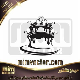 تصویر وکتور کیک 8 