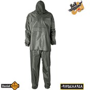 تصویر لباس کار بادگیر و شلوار شمعی ضد آب یشمی 