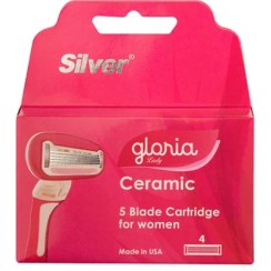 تصویر تیغ یدک سیستم سیلور گلوریا صورتی - 4 عددی 