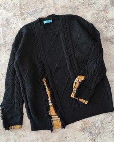 تصویر بلوز بافت گپ زنانه آستین طرح دار - سایزXL Baft