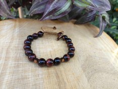 تصویر دستبند سنگ مردانه چشم شاهین Stone accessory