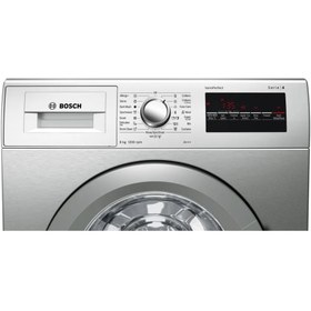 تصویر ماشین لباسشویی بوش 8 کیلویی سری 4 نقره ای Bosch WAK2426SME Bosch WAK2426SME Washing Machine Serie 4 8 KG EcoSilence Drive 1200 Rpm LED silver inox