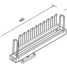 تصویر جای کمربند و کراوات ریلی فانتونی مدل J220 مشکی Tie Rack