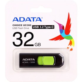 تصویر فلش مموری ای دیتا مدل UC300 ظرفیت 32 گیگابایت UC300 32GB USB Type-C Flash Memory