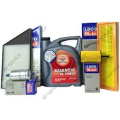 تصویر پکیج استاندارد روغن موتور بهتام | پژو 206 تیپ 2 قبل از 85 با صافی بنزین 