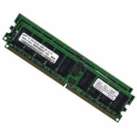 تصویر HP 4 GB of Single-Ranked PC2 PC3200 DDR2 SDRAM DIMM Memory Kit PN:343057-B21 