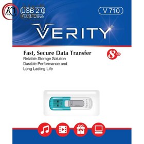 تصویر فلش وریتی Verity V710 8GB ا VERITY V710 8GB USB2.0 Flash Memory VERITY V710 8GB USB2.0 Flash Memory