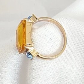 تصویر انگشتر زنانه استیل نگین دار مدل SR1009 