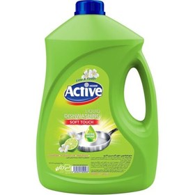 تصویر مایع ظرفشویی اکتیو رایحه لیمو ۳۵۰۰ گرم Active dishwashing liquid, lemon scent, 3500 grams