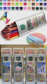 تصویر مداد رنگی 24 رنگ 