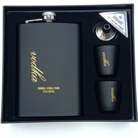 تصویر هیپفلاسک (قمقمه جیبی) 2شات مدل vodka کد a520420 