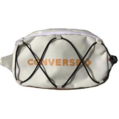 تصویر کیف بادی بگ کانورس رنگ کرم دارای دو زیپ Converse body bag cream