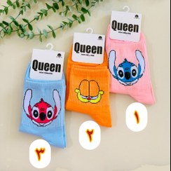 تصویر جوراب نیم ساق فانتزی 