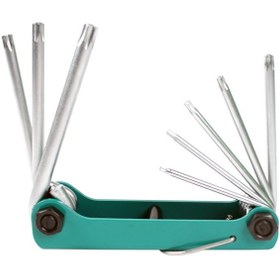 تصویر ست آچار آلن خورشیدی پروسکیت ProsKit 8PK-021L ( اصلی ) Folding Hex Key