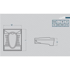 تصویر توالت ایرانی گلسار مدل گلایل ریم بسته درجه ۱ 