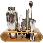 تصویر ست بار سرد 9 تکه استیل Bartender Kit Cocktail Shaker Set