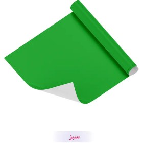 تصویر کاغذ کادو تک رنگ سبز 