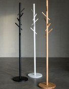 تصویر جالباسی چوبی ایستاده تک مدرن 