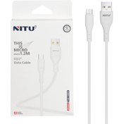 تصویر کابل تبدیل USB به micro USB نیتو مدل NC128W طول 1.2 متر 